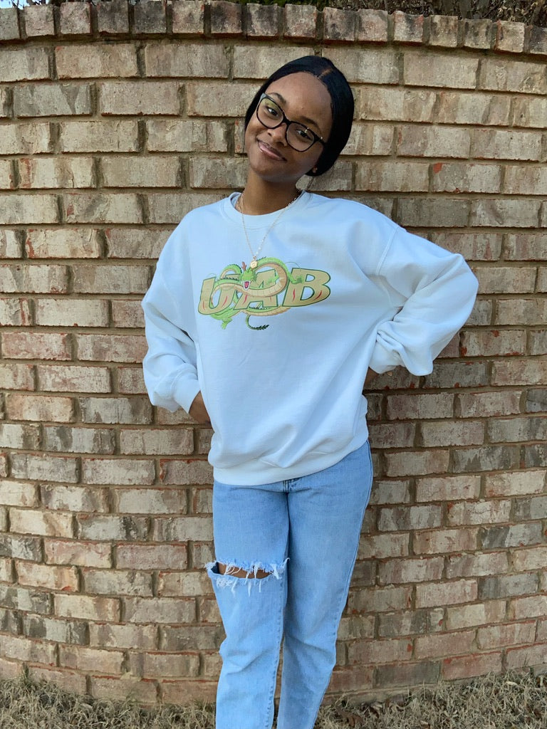 UAB Shenron White Sweatshirt